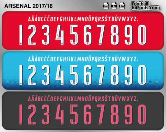 TEST Arsenal 2017-18 Font