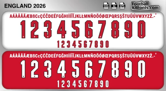 TEST England 2026 World Cup Font