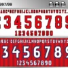 England 1997-99 font football shirt vector design