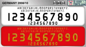 Germany 2008-10 font football shirt vector design