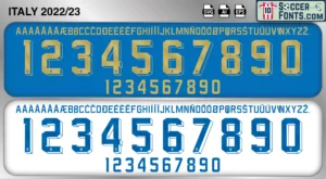 Italy 2022-23 font football shirt vector design