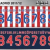 Atletico Madrid 2011-12 font football shirt vector design