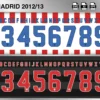 Atletico Madrid 2012-13 font football shirt vector design