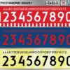 Atletico Madrid 2020-21 font football shirt vector design