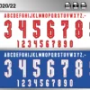 England 2020-22 font football shirt vector design