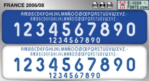 France 2006-08 font football shirt vector design