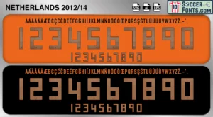 Netherlands 2012-14 font football shirt vector design