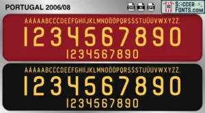 Portugal 2006-08 font football shirt vector design