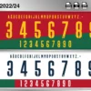 Portugal 2022-24 font football shirt vector design