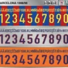 FC Barcelona 1998-99 font football shirt vector design