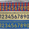 FC Barcelona 2001-02 font football shirt vector design