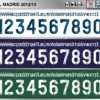 Real Madrid 2012-13 font football shirt vector design
