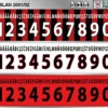 AC Milan 2001-02 Font football shirt vector design