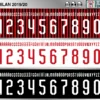 AC Milan 2019-20 Font football shirt vector design