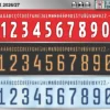 Ajax 2026-27 football shirt font showing alphabet letters and jersey numbers