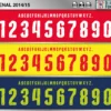 Arsenal 2014-15 font football shirt vector design