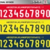 Arsenal 2019-20 font football shirt vector design