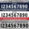 Bayern Munich 1998-99 Font football shirt vector design
