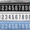 Club Brugge 2026-27 football shirt font showing alphabet letters and jersey numbers