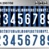 Inter Milan 2007-08 Font football shirt vector design