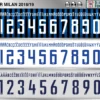 Inter Milan 2018-19 Font football shirt vector design