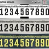 Juventus 2018-19 Font football shirt vector design