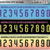 Manchester City 2019-20 Font football shirt vector design