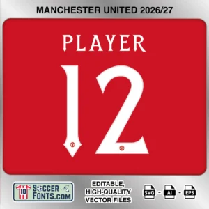 Manchester United 2026-27 Font Home Jersey Mockup