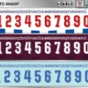 Porto 2026-27 football shirt font showing alphabet letters and jersey numbers