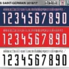 PSG 2016-17 Font football shirt vector design