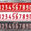 Mainz 05 2026-27 football shirt font showing alphabet letters and jersey numbers