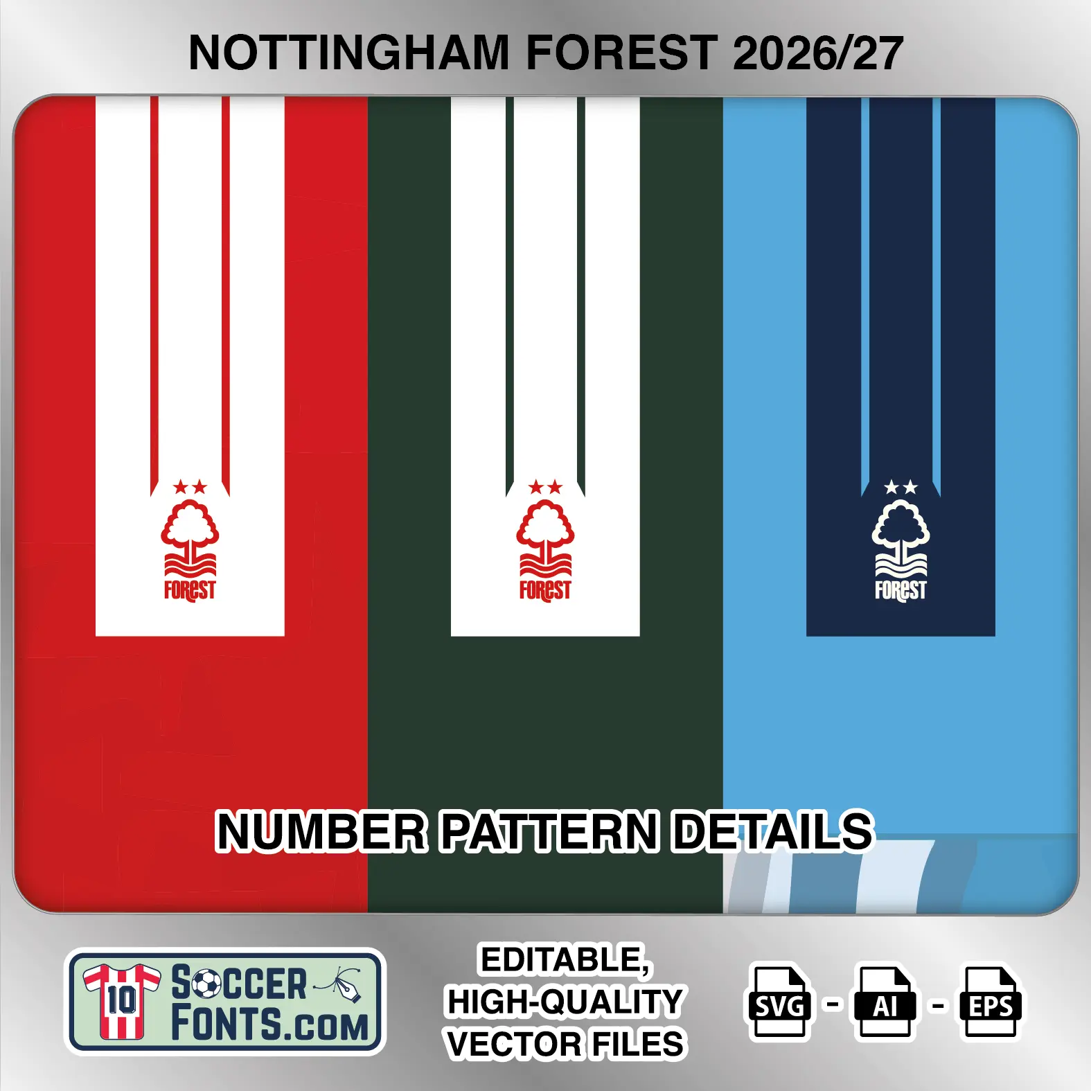 Nottingham Forest 2026-27 Font - Image 5