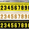 Bodo/Glimt 2026-27 football shirt font showing alphabet letters and jersey numbers