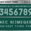 NEC Nijmegen 2026-27 third football shirt font showing alphabet letters and jersey numbers