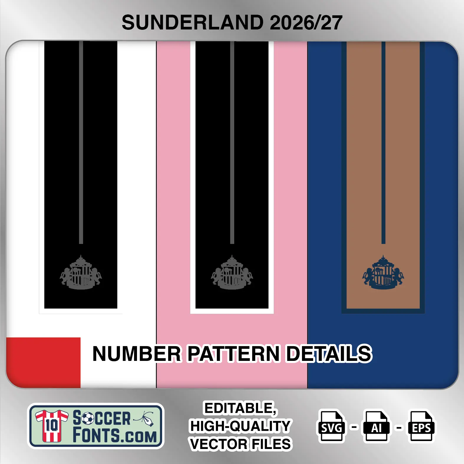 Sunderland 2026-27 Font - Image 5